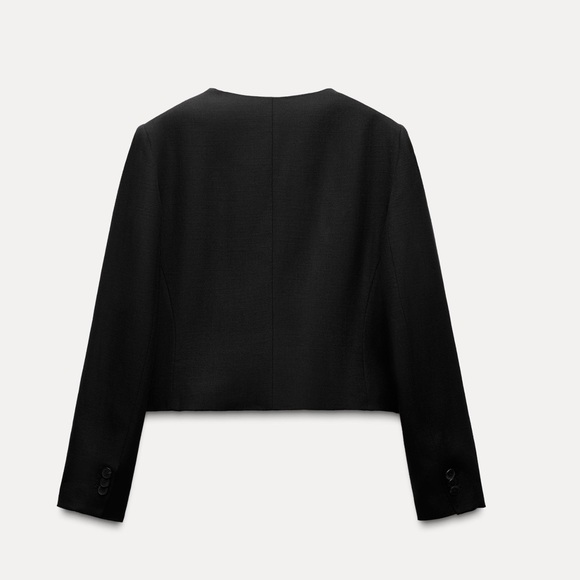 Zara ZW collection size, large cropped jacket NWT. - Picture 3 of 10